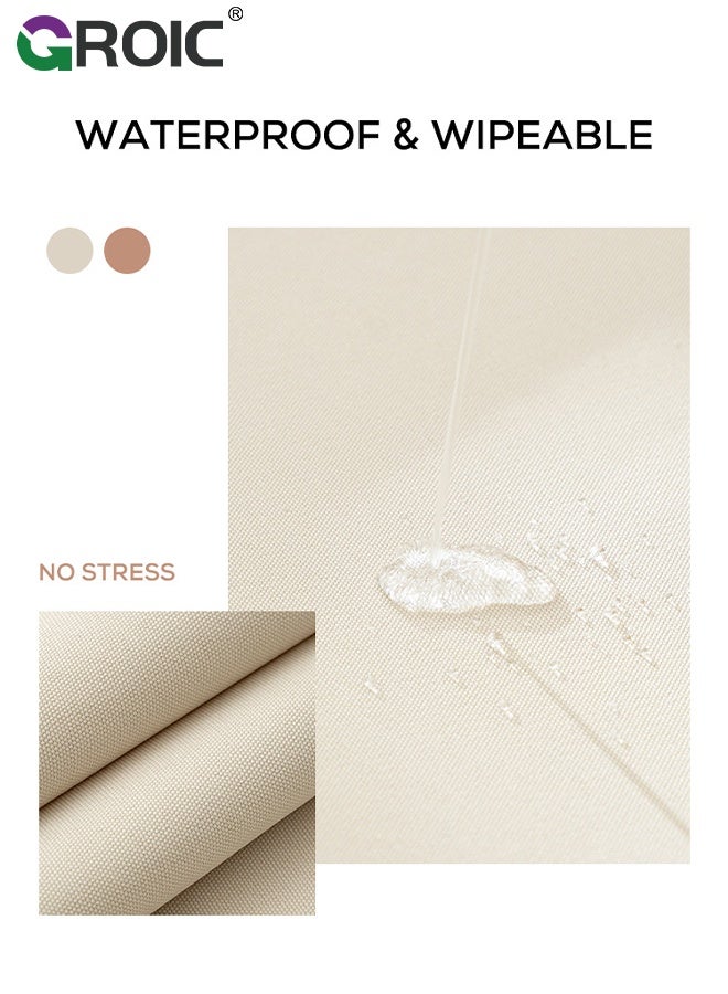 GROIC 4 Pcs Wave Edge Placemats, Heat Resistant Waterproof No-Slip Place Mats for Dining Table Kitchen, Washable PVC Table Mats, Restaurant Table Protection, Modern Minimalist Decorative Placemats - Image 3